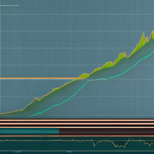 Ract image of a graph with a steep incline, representing the rapid rise in Ethereum market prices