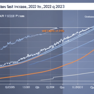 showing a steady increase in ETH prices from 2021 to 2023, with a sharp peak in the last quarter of 2023