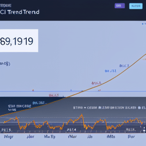 of the ETH price trend, with a smooth line showing the gradual increase over the past 12 months