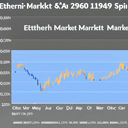E of a graph/chart showing the Ethereum price and market sentiment over the last 12 months