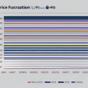 with 12 lines representing Ethereum price fluctuation throughout the year, each with a unique color