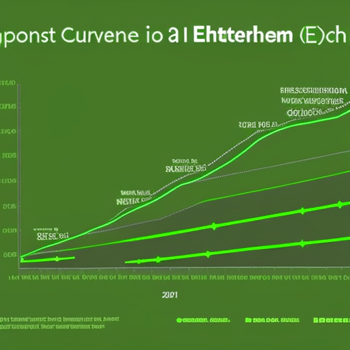 with 12 points representing the current Ethereum price, with a bright green line connecting the points to form a curve