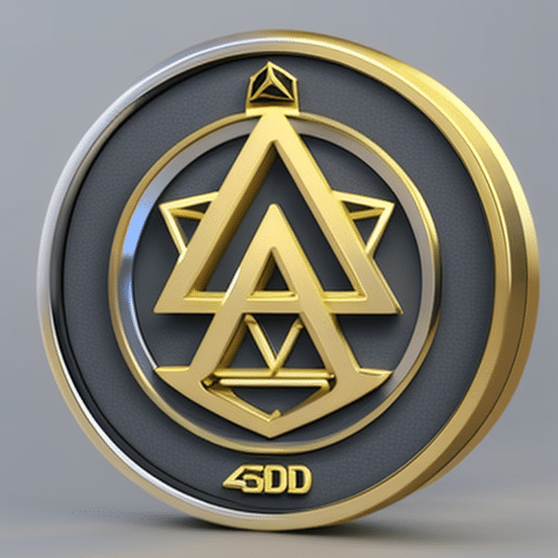 Ract image of a 3D gold and silver Ethereum logo encircled with a ring of DeFi tokens