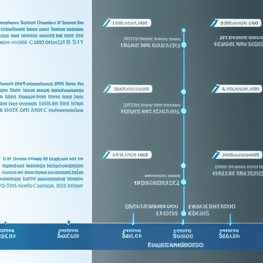 A timeline graph with Ethereum's value throughout its history, with a blue line representing the growth
