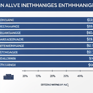 Lly stunning bar graph showing the relative value of Ethereum in different exchanges