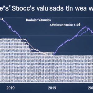 of Ethereum's stock value, illustrated with a roller coaster track, showing the highs and lows of the past year