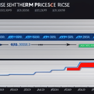 An image of a colorful 3D graph showing the rise and fall of Ethereum prices over time