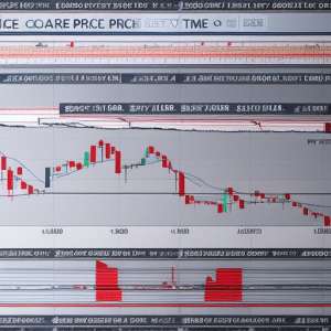 -up of a chart showing the price of Ethereum over time, with a red line indicating the best price to buy