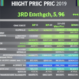 Aph showing the rises and dips of the Ethereum price over the past year, with a clock ticking in the bottom corner