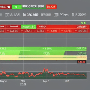 of the Ethereum price in CAD over the last 24 hours, with a green up arrow and a red down arrow to signify the current trend