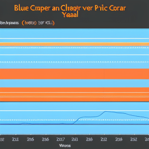 And orange line graph charting the price of Ethereum in Australia over the past year