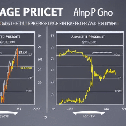 E an image of two overlapping price charts of Ethereum, one from the past and one from the present, with arrows pointing to the differences in price