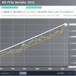 A graph with a sharp upward trendline illustrating a steady increase in Ethereum prices over the past three months