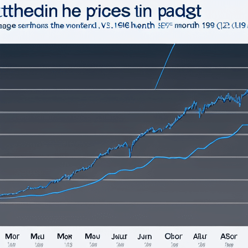 An image of a line graph showing the fluctuations in Ethereum prices over the past month in the UK