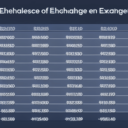 displaying the comparative price of Ethereum across multiple exchanges, with each line representing a different exchange