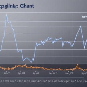 chart with a line representing the Ethereum price from current to 2023, with rising points of growth and a potential peak