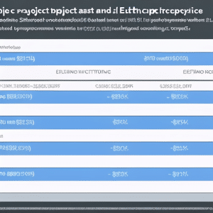 Graph showing the past and projected Ethereum prices, with a comparison to other cryptocurrencies