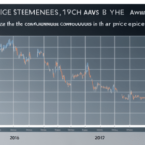 Ze a timeline of Ethereum prices in the form of a continuous line graph, with the dates labeled on the x-axis, and price fluctuations on the y-axis