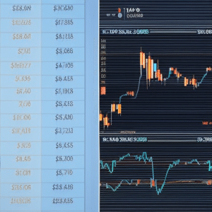 of the Ethereum price index with a line graph and various indicators