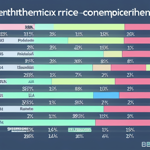 L comparison of the Ethereum price index with a selection of comparable competitors in the form of a colorful bar graph