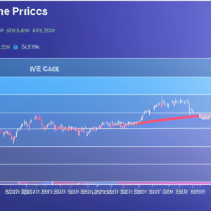 with a line showing the live and historical data of Ethereum prices, with different colors to distinguish between the two