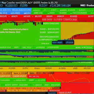 Y colored candlestick chart with live ETHUSD price movements, emphasizing high volatility in the day trading market