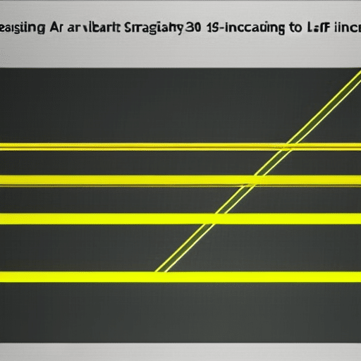 Nt yellow graph line, gradually increasing from left to right, against a black background