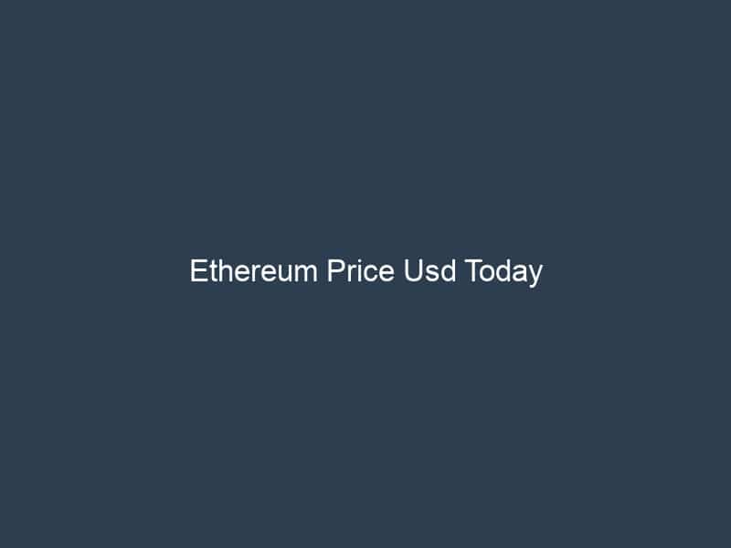 ethereum price usd today 1085