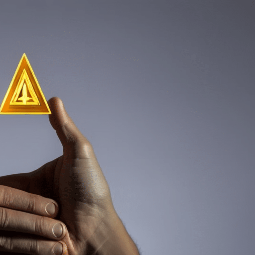 A person holding a stack of cash in one hand and a glowing, golden Ethereum symbol in the other