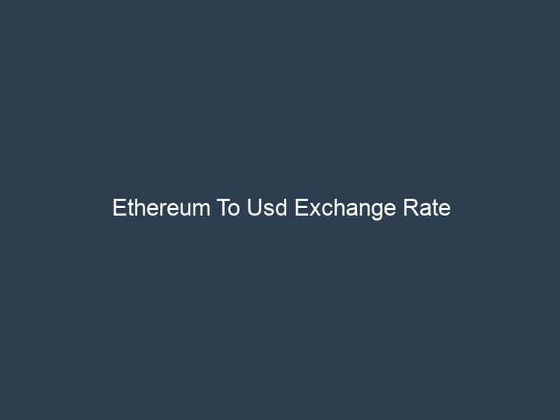ethereum to usd exchange rate 2 1089