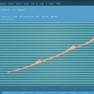 Ze a graph of a rising line, with a light blue background, showing a dramatic increase in Ethereum X price over a period of time