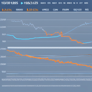 An image of a graph displaying the unpredictable volatility of Ethereum X's price over time