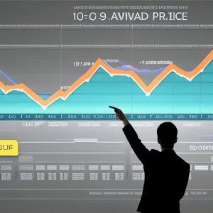 N looking up at a graph of Ethereum's price, with a finger pointing at the 0