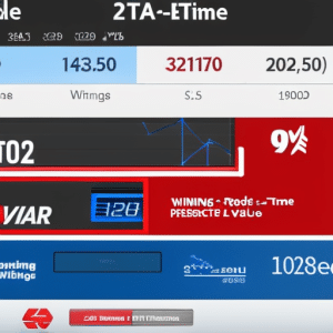 -up of a computer screen with a graph tracking the real-time ETH value over a 24-hour period, with a red line representing the 0