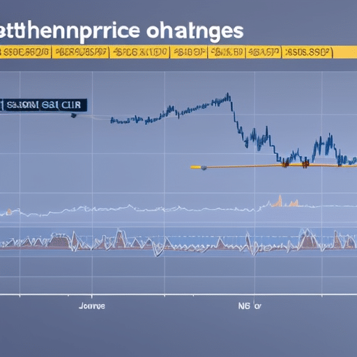 showing the trends of Ethereum prices on different exchanges over a 24-hour period