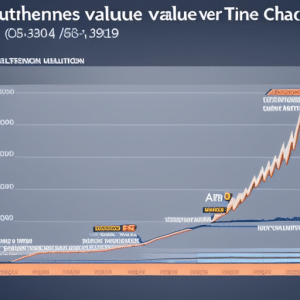 of Ethereum's value fluctuations over time, with arrows pointing to the 0