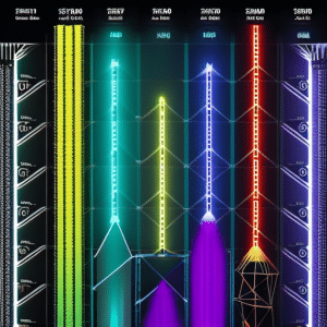 An image showcasing the dynamic growth of the top 10 cryptocurrencies